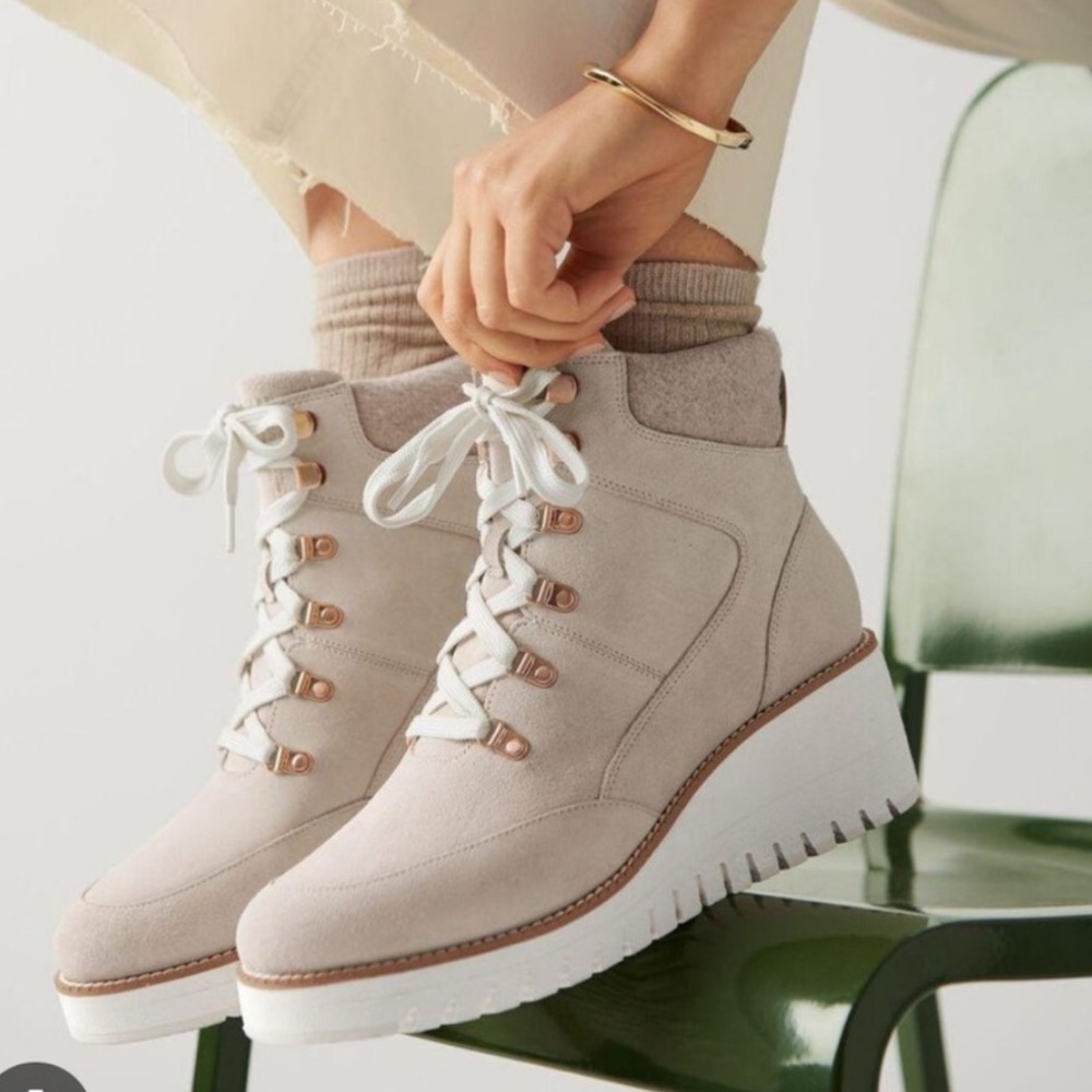 BROWN Cole Haan Zerogrand City Wedge Bootie